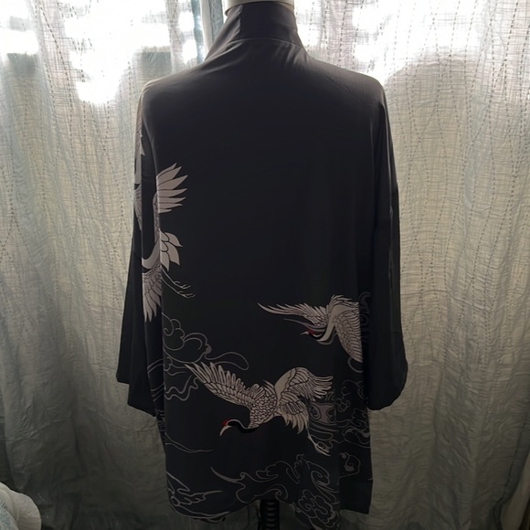 Simple Suzanne Betro grey duster with birds size Xl - Picture 4 of 8